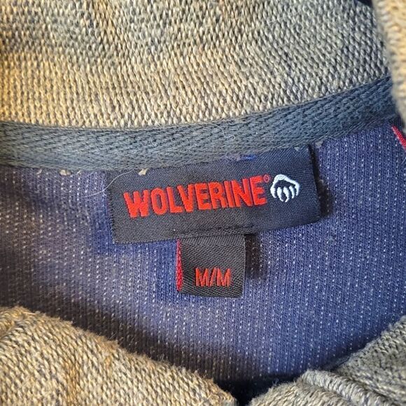 Wolverine Olive Green Henley Thick Knit Shirt - Picture 3 of 6